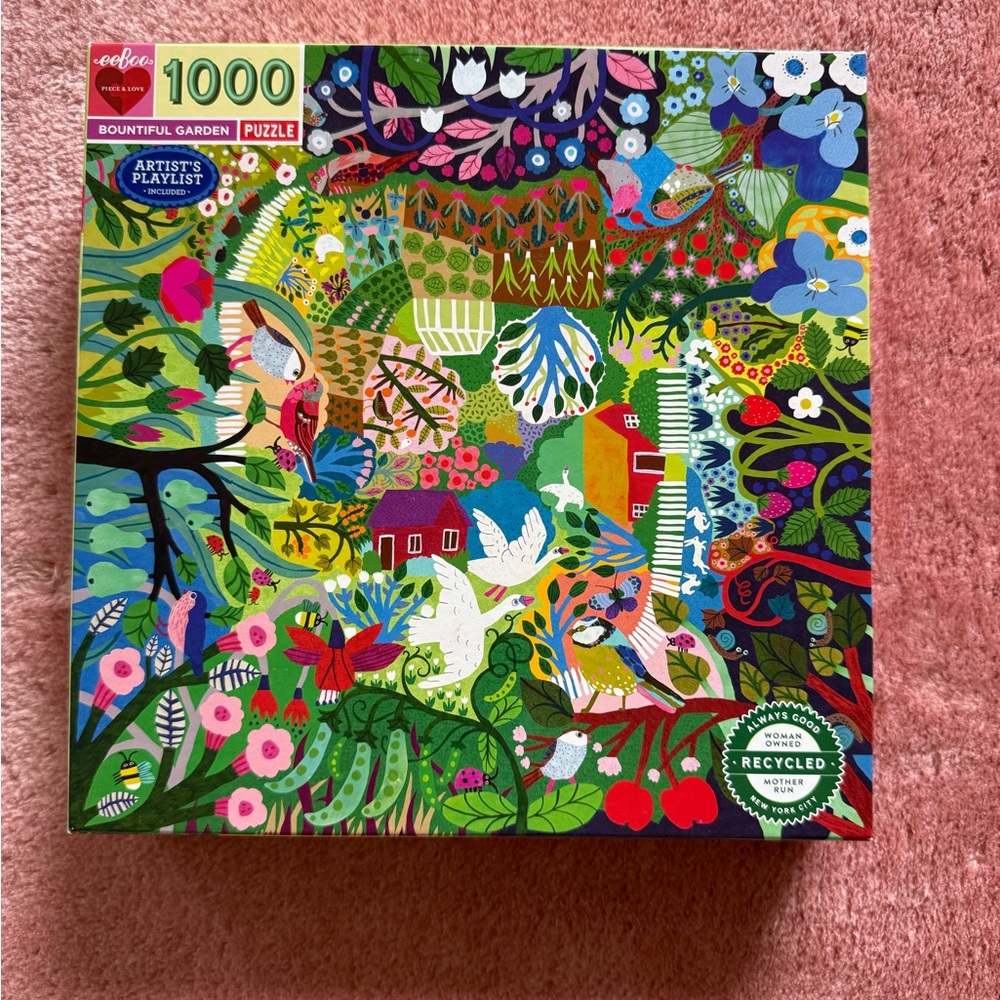 eeBoo Bountiful Garden Puzzle - 1000 Pieces
